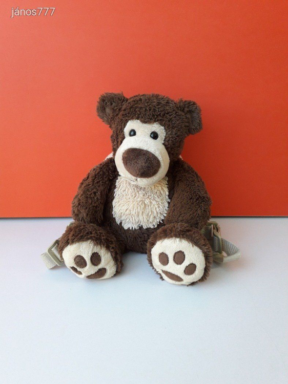 Eredeti BIG NOSE BUDDIES maci medve plüss mackó plüssmackó kabala figura EXTRA ! HÁTIZSÁK 27 cm-es !