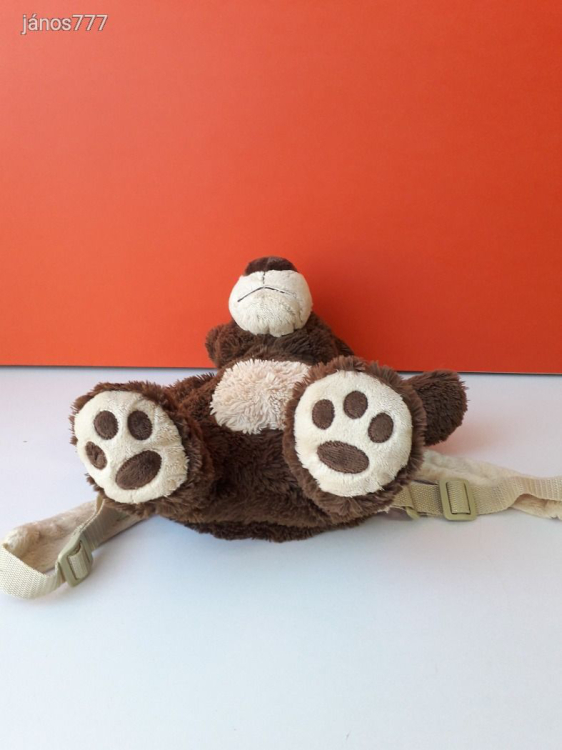 Eredeti BIG NOSE BUDDIES maci medve plüss mackó plüssmackó kabala figura EXTRA ! HÁTIZSÁK 27 cm-es !