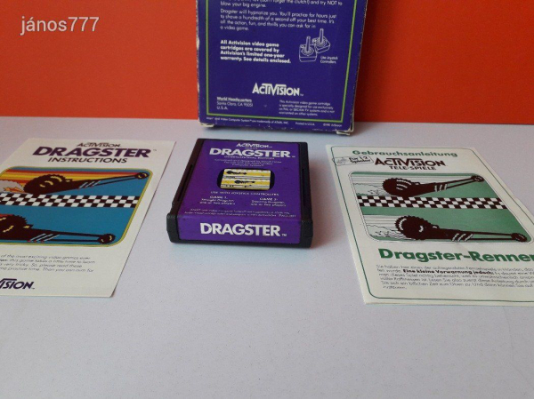 Eredeti Activision ATARI DRAGSTER konzol játék !! Dobozos !!
