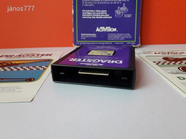 Eredeti Activision ATARI DRAGSTER konzol játék !! Dobozos !!