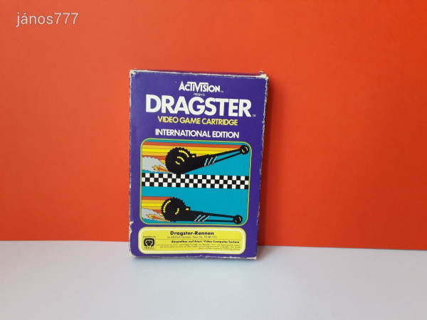 Eredeti Activision ATARI DRAGSTER konzol játék !! Dobozos !!