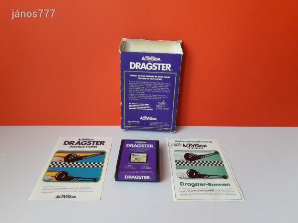Eredeti Activision ATARI DRAGSTER konzol játék !! Dobozos !!