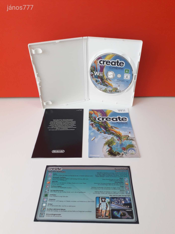 Eredeti Nintendo Wii Create konzol játék !!
