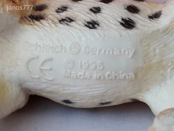 Eredeti Schleich Leopárd állatfigura ! 9x4cm ! 1995-ös kiadás ! Schleich 14127