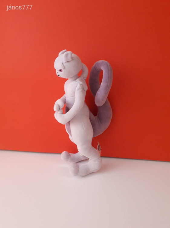 Eredeti WCT POKÉMON MEWTWO Pokémon DETEKTÍV plüss kabala figura 36 cm-es Pokemon !!! EXTRA !!