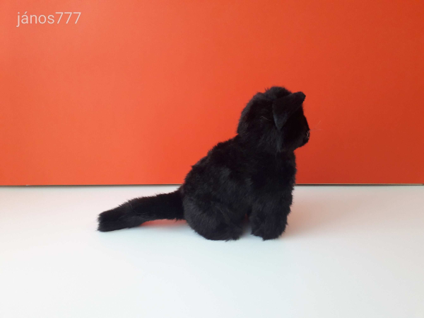 Fekete MACSKA plüss kabala figura 26 cm-es CICA plüssfigura EXTRA ! ÉLETHŰ