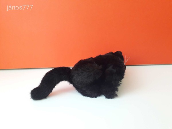 Fekete MACSKA plüss kabala figura 26 cm-es CICA plüssfigura EXTRA ! ÉLETHŰ