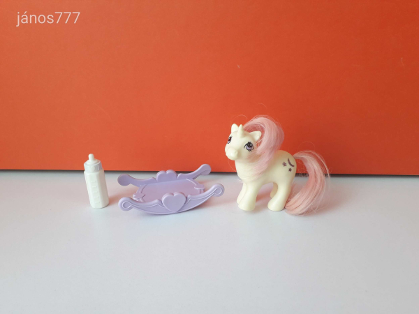 Hasbro My Little Pony G1 Én Kicsi Pónim BABY vintage retro figura HONG KONG 1984 + kiegészítők !!!!!