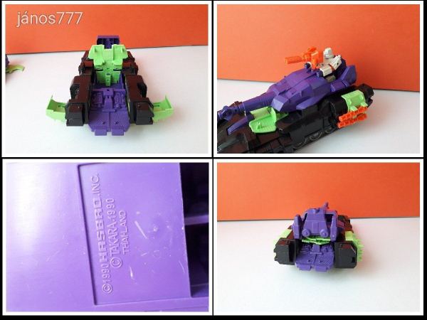 Eredeti Hasbro Takara 1990 Transformers G1 Megatron Neutro-Fusion Tank készlet !!
