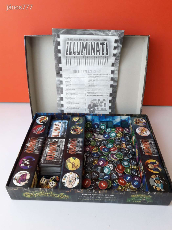 Eredeti Pegasus spiele 53000g - Illuminati társasjáték !! 2005-ös kiadás !!