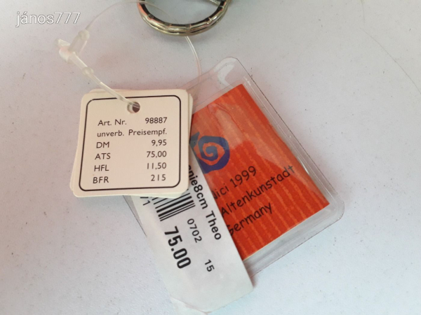 Eredeti NICI SÜN plüss süni kabala figura ! 8 cm-es NICI kulcstartó ! EXTRA !
