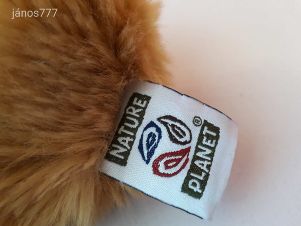 Eredeti Nature Planet TENGERIMALAC plüss rágcsáló 14 cm-es kabala figura ! EXTRA !! ÉLETHŰ !!