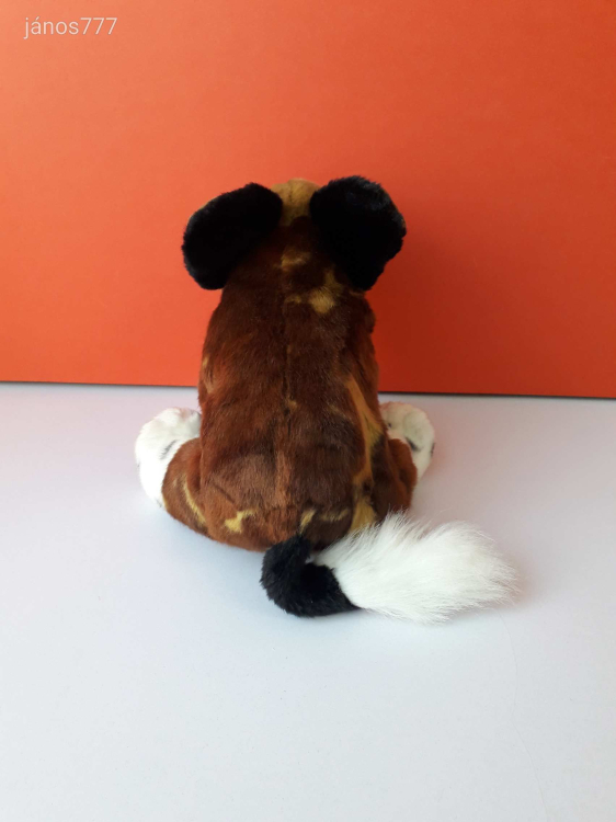 Eredeti Wild Republic HIÉNA plüss ritkaság 25 cm-es afrikai vadkutya kabala figura ! ÉLETHŰ !!
