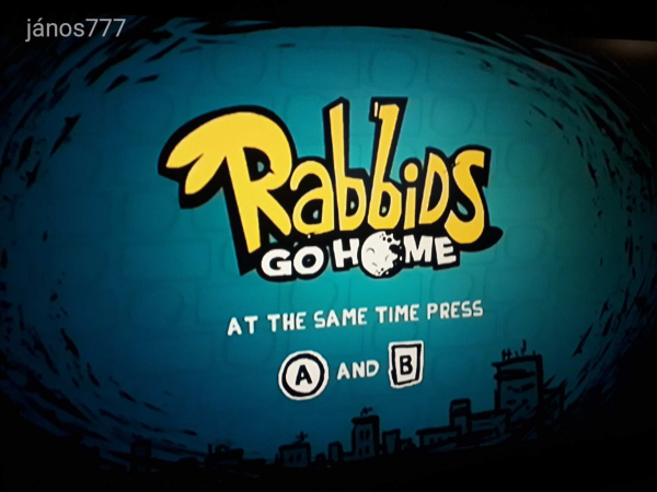 Eredeti Nintendo Wii Raving Rabbids Go Home konzol játék !!