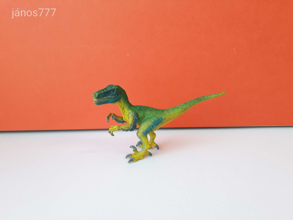 Eredeti Schleich Dinoszaurusz Velociraptor állatfigura !! 18x10cm ! 2016-os kiadás! Schleich 14585