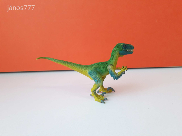Eredeti Schleich Dinoszaurusz Velociraptor állatfigura !! 18x10cm ! 2016-os kiadás! Schleich 14585