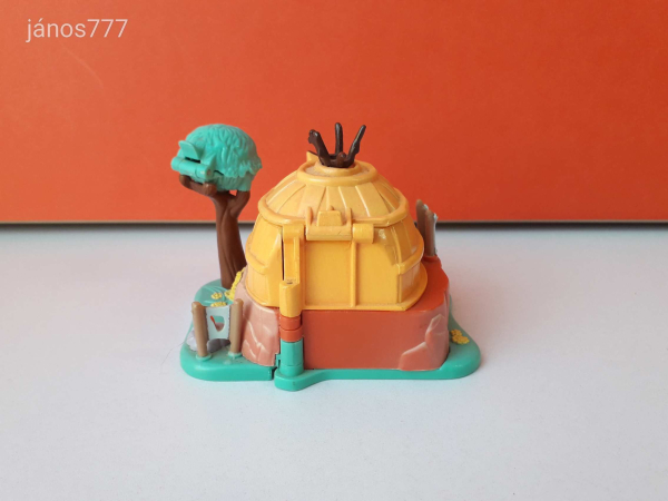 Eredeti Bluebird 1995 Polly Pocket Disney POCAHONTAS ház figurákkal retro játéktér ! EXTRA