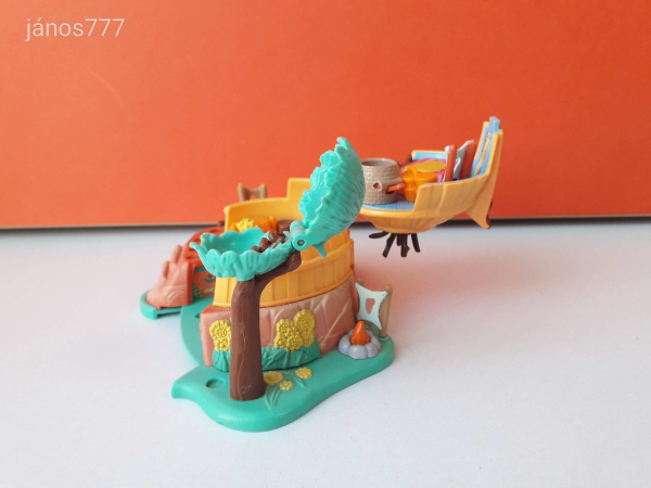 Eredeti Bluebird 1995 Polly Pocket Disney POCAHONTAS ház figurákkal retro játéktér ! EXTRA