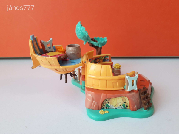 Eredeti Bluebird 1995 Polly Pocket Disney POCAHONTAS ház figurákkal retro játéktér ! EXTRA