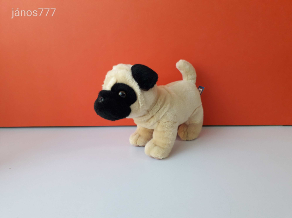 MOPSZ kutya plüss 27 cm-es kutyus !! Különleges kabala figura !!! EXTRA !! ÉLETHŰ