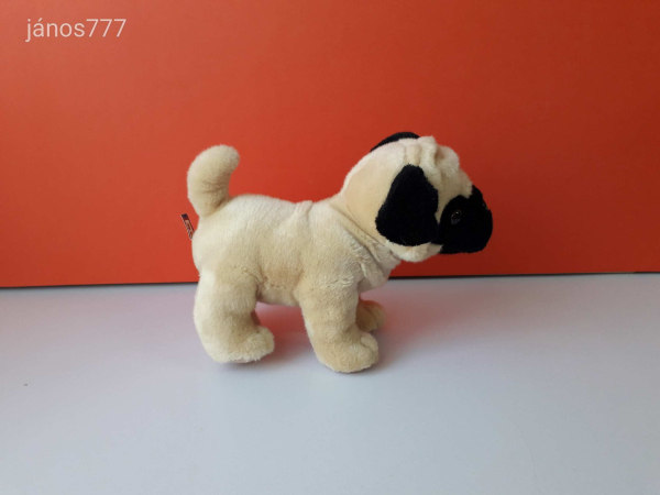 MOPSZ kutya plüss 27 cm-es kutyus !! Különleges kabala figura !!! EXTRA !! ÉLETHŰ