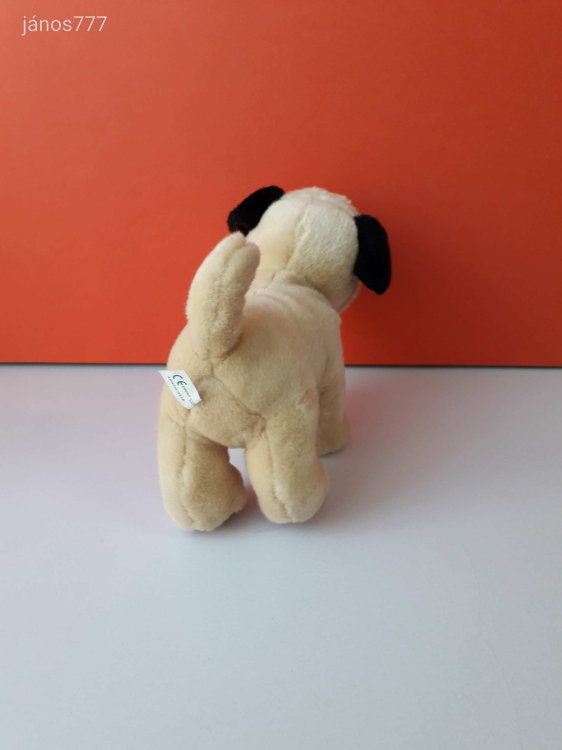 MOPSZ kutya plüss 27 cm-es kutyus !! Különleges kabala figura !!! EXTRA !! ÉLETHŰ