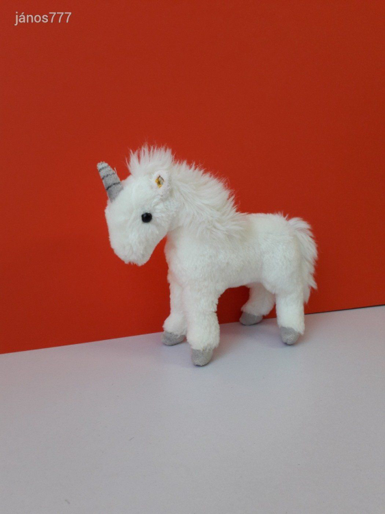 Eredeti STEIFF UNIKORNIS plüss 21 cm-es póni kabala figura ! STEIFF plüssfigura ! EXTRA !!!