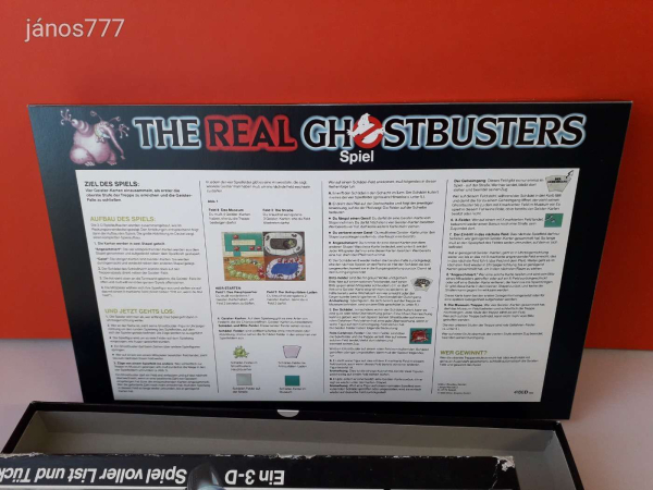 Eredeti MB The Real Ghostbusters társasjáték !! 1989-es kiadás !! SzellemIrtók társasjáték !! EXTRA