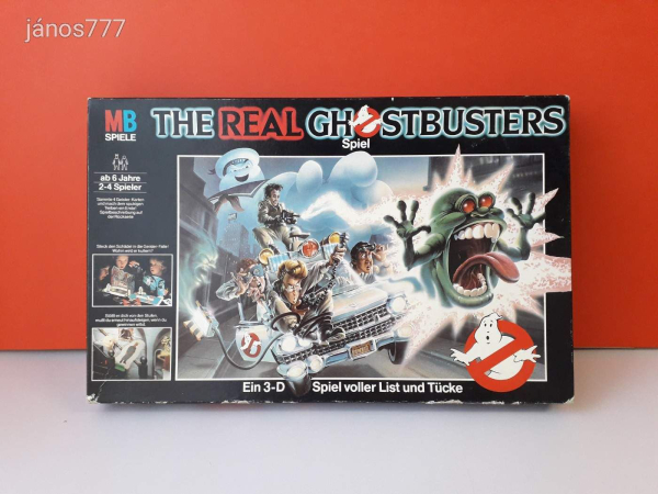 Eredeti MB The Real Ghostbusters társasjáték !! 1989-es kiadás !! SzellemIrtók társasjáték !! EXTRA
