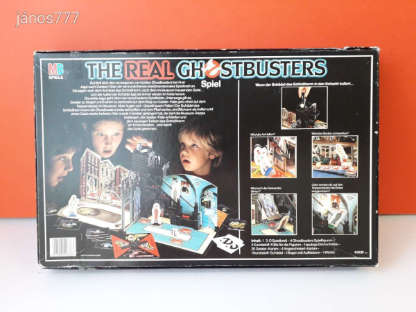 Eredeti MB The Real Ghostbusters társasjáték !! 1989-es kiadás !! SzellemIrtók társasjáték !! EXTRA