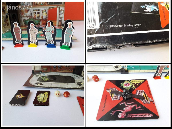 Eredeti MB The Real Ghostbusters társasjáték !! 1989-es kiadás !! SzellemIrtók társasjáték !! EXTRA
