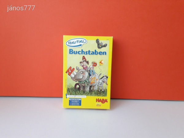 Eredeti HABA Ratz Fatz Buchstaben Az ábécé társasjáték !! HABA 4536