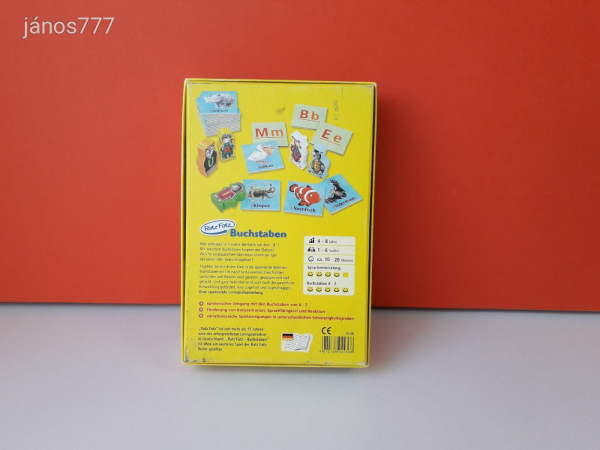 Eredeti HABA Ratz Fatz Buchstaben Az ábécé társasjáték !! HABA 4536
