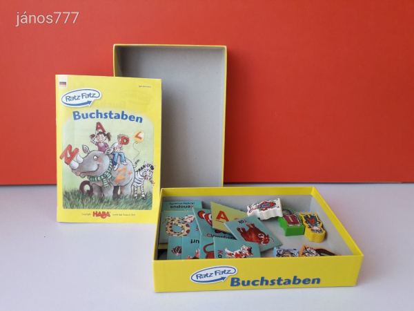 Eredeti HABA Ratz Fatz Buchstaben Az ábécé társasjáték !! HABA 4536