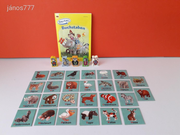 Eredeti HABA Ratz Fatz Buchstaben Az ábécé társasjáték !! HABA 4536
