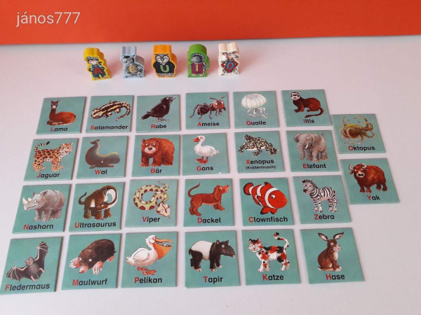 Eredeti HABA Ratz Fatz Buchstaben Az ábécé társasjáték !! HABA 4536