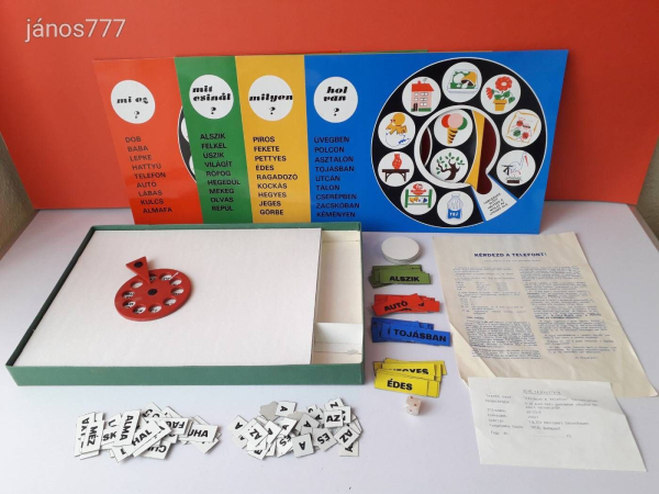 Retro Vintage Kérdezd a telefont! régi Magyar társasjáték !!