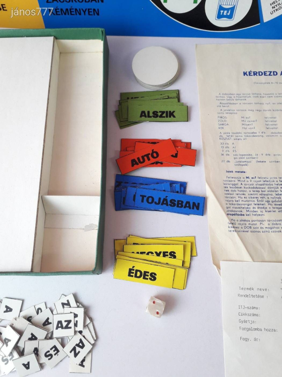 Retro Vintage Kérdezd a telefont! régi Magyar társasjáték !!