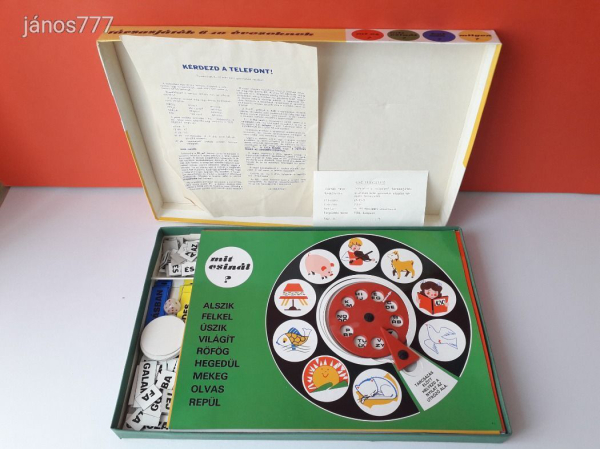Retro Vintage Kérdezd a telefont! régi Magyar társasjáték !!