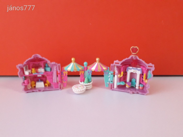 Eredeti Bluebird 1996 Polly Pocket Crown Palace vintage szelence korona játéktér ! EXTRA