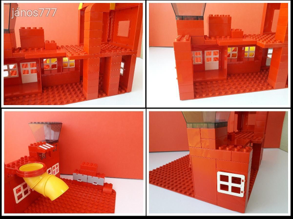 Eredeti LEGO DUPLO Tűzoltóállomás gyakorló épület készlet ! 80db-os EXTRA csomag !!!