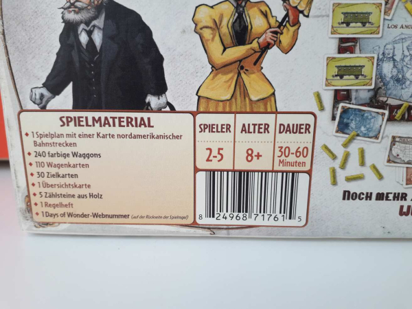 Eredeti Zug um Zug Vonatról Vonatra társasjáték !!