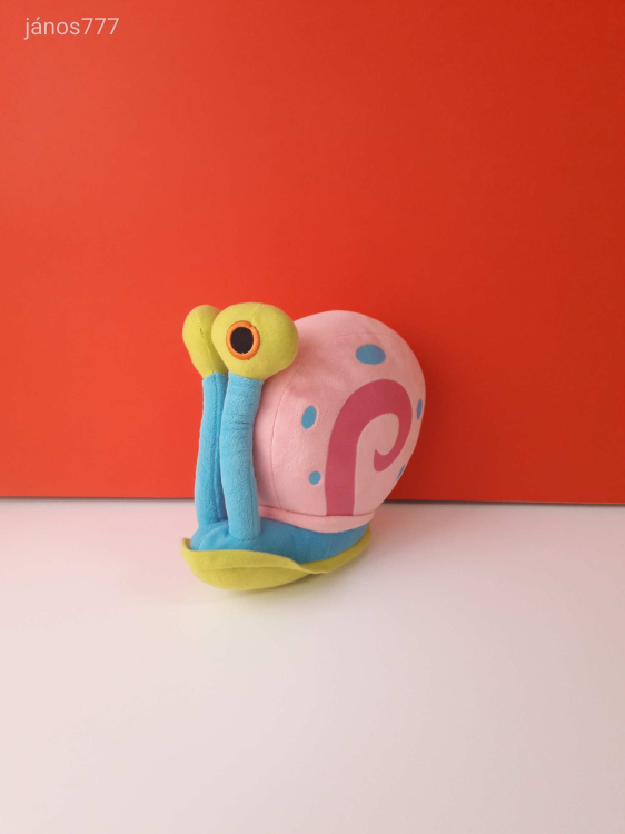 Eredeti Nickelodeon Sponge Bob GARY Spongyabob CSIGUSZ Spongya Bob plüss csiga 22 cm EXTRA !
