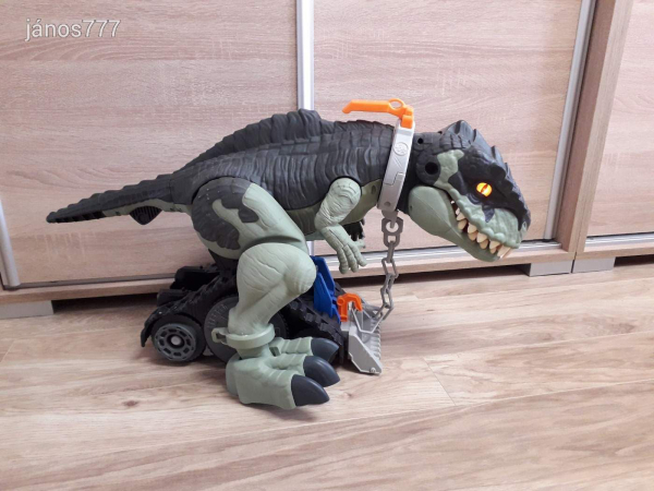 Eredeti Mattel Imaginext Jurassic World Dominion Giga Dinosaur Interaktív dinoszaurusz 74cm !!