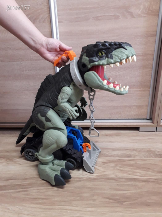 Eredeti Mattel Imaginext Jurassic World Dominion Giga Dinosaur Interaktív dinoszaurusz 74cm !!