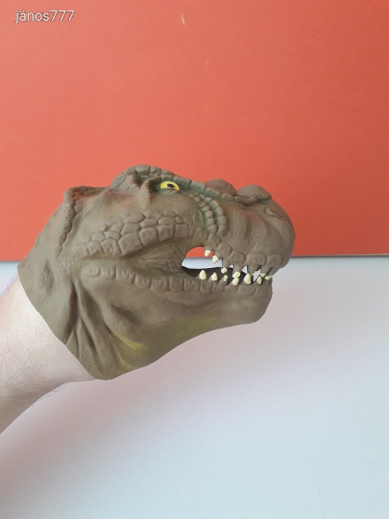 Extra dinoszaurusz T-REX fej báb