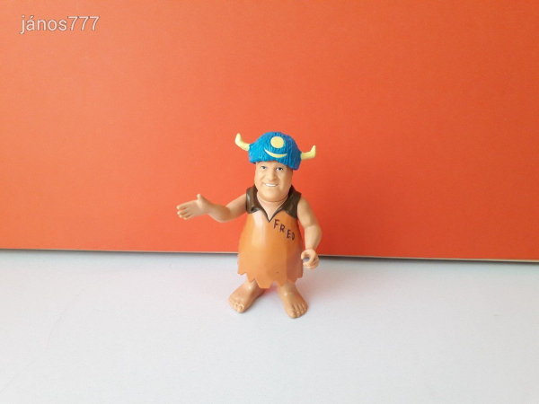 Eredeti Amblin The Flintstones Flintstone család szereplő Frédi Fred figura ! 12cm
