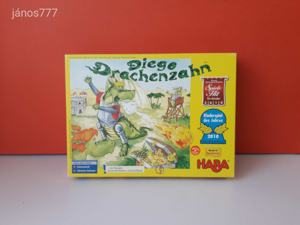 Eredeti HABA Diego Drachenzahn Diego, a sárkány társasjáték ! 4319