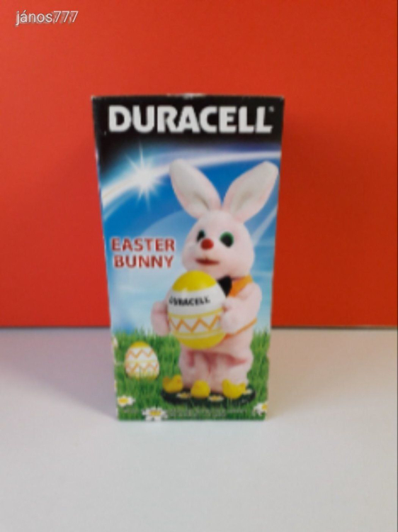 Eredeti Duracell Nyúl elemes Húsvéti nyuszi 35 cm-es Easter Bunny - Mozgó - Hangot adó !! EXTRA !!