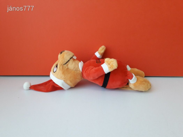 Eredeti OBI Hód plüss kabala figura 33 cm-es plüssfigura ! Télapó ruhás Obi hód ! EXTRA !!!
